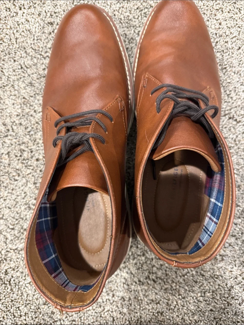 Tommy Hilfiger Tan Leather Chukka Boots